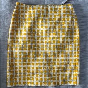 Talbots Checkered Pencil Skirt